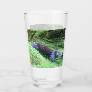 River Otter Tranquil Waterside Animal Art Nature  Glass
