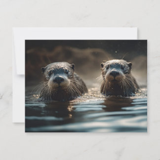 River Otters Postcard