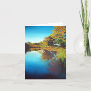 River Painting Art Blank Thank You Card