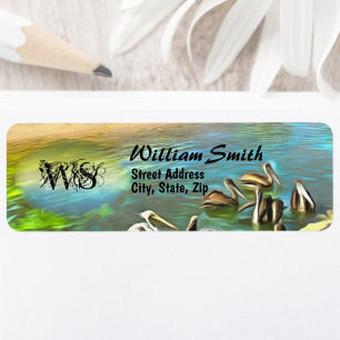 River Pelicans 0330 Address Return Address Label