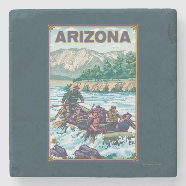 River RaftingArizona Stone Coaster (Front)