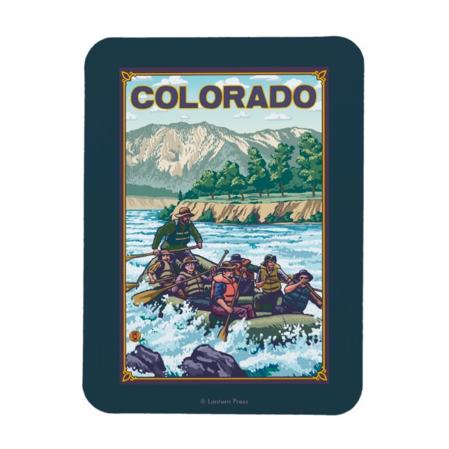 River RaftingColorado Magnet (Vertical)