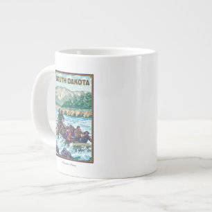 River RaftingSouth Dakota Large Coffee Mug