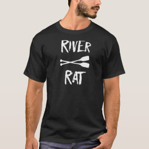 River Rat Rafting Camping Kayaking Canoeing T-Shirt