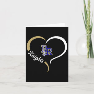 River Ridge Knights Logo Half Heart Slogan Hs  Card