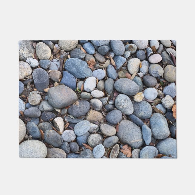 River rock background doormat (Front)