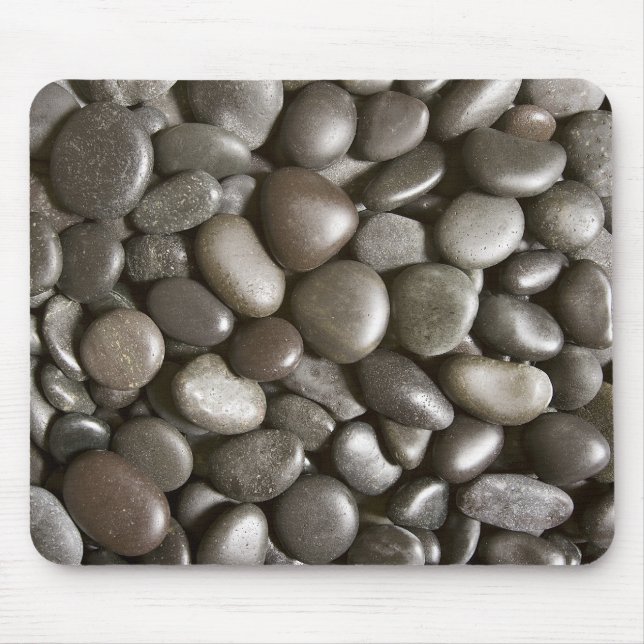 River Rock Black Stone Background - Customised Mouse Pad (Front)