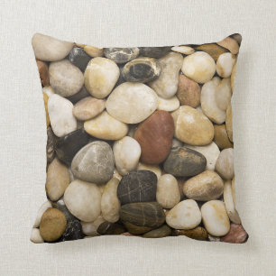 River Rock Stone Background - Customised Template Cushion