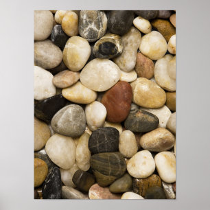 River Rock Stone Background - Customised Template Poster
