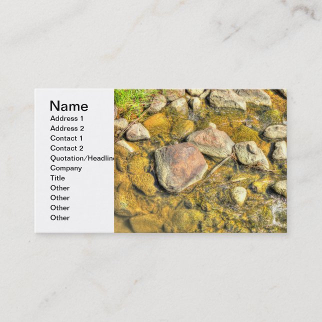 River Rocks Business Card (Front)