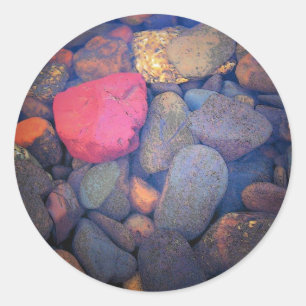 River Rocks Classic Round Sticker