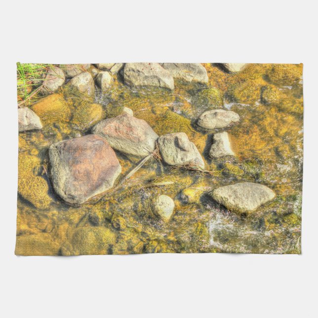River Rocks Tea Towel (Horizontal)