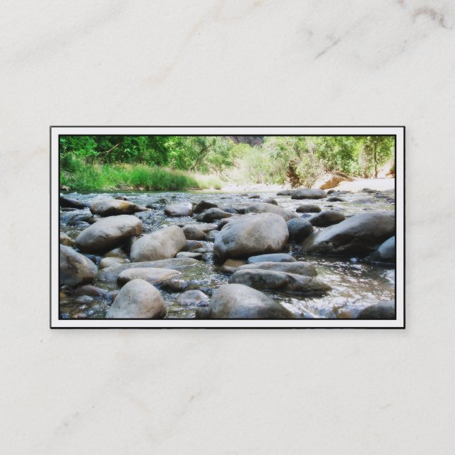 River Rocks @ The Virgin River Business Card (Front)