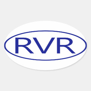 River RVR Oval Car Sticker