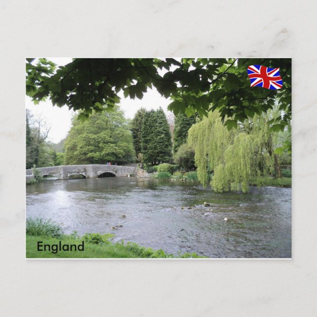 River Rye, Peak District, Derbyshire, England. Postcard (Front)