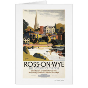 River Scene of Town British Railways Poster