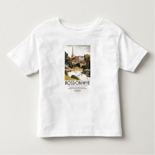 River Scene of Town British Railways Poster Toddler T-Shirt