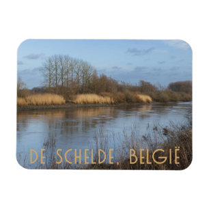 River Scheldt View, Dendermonde, Belgium Magnet
