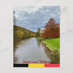 River Semois landscape in Bouillon, Belgium travel Postcard