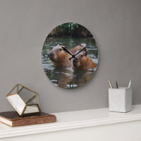 "River Serenity: Capybaras Swimming in the Flow"