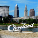 River Skyline Cleveland  Standing Photo Sculpture<br><div class="desc">Want to have the classic Cleveland view,  no matter where you are? 3 D photo sculpture of Cleveland,  Ohio classic view from the lake,  makes a fun conversation piece iin home or office! Lighthouse sculptures (winter and summer) also available here.</div>