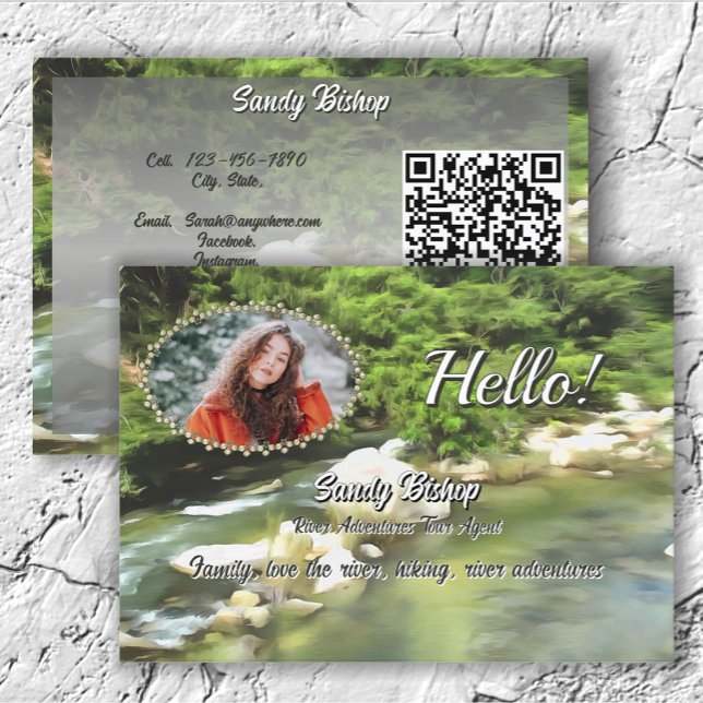River South 0365 QR Code Social Calling Business Card (Creator Uploaded)