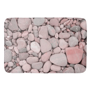 River Stone Pattern #2 #stones #decor #art Bath Mat