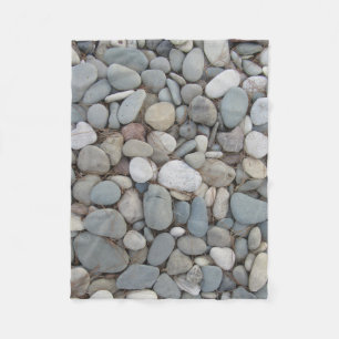 River Stones Fall Autumn Patterns Fleece Blanket