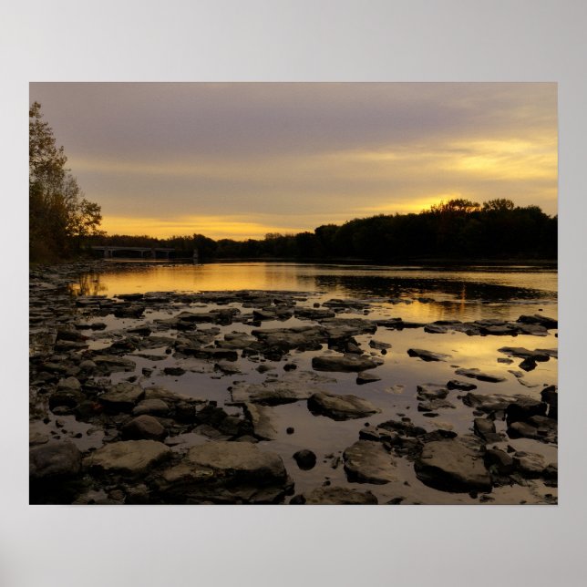 River Sunrise Poster (Front)