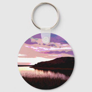 RIVER SUNSET KEY RING