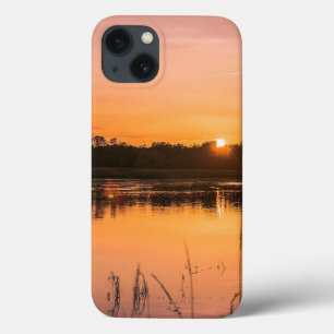 River-sunset-sun-landscape-sky iPhone 13 Case