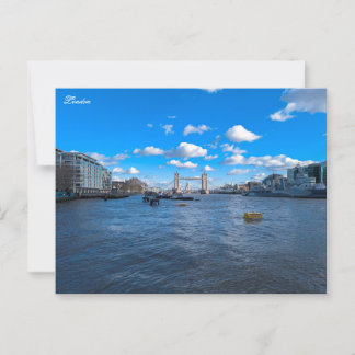 River Thames and Tower Bridge Postcard