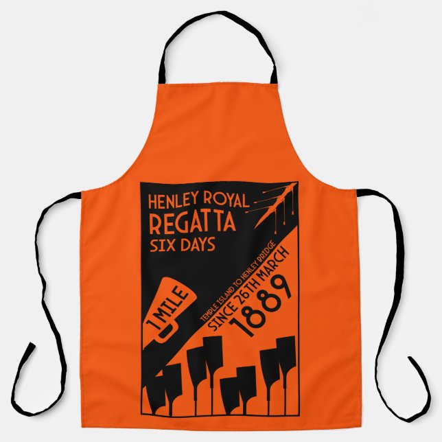 River Thames Regatta - Vintage Retro Style Rowing  Apron (Front)