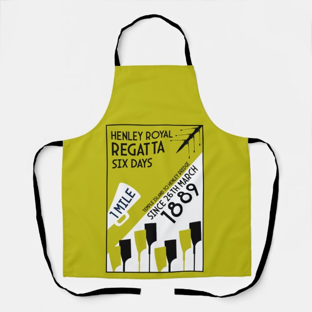 River Thames Regatta - Vintage Retro Style Rowing  Apron (Front)