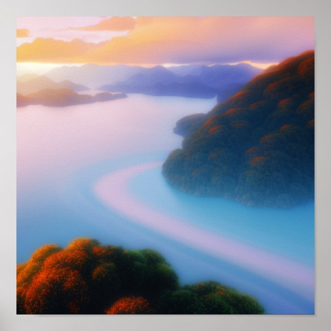 River Through the Hills Poster (Front)