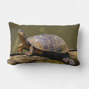 River Turtle at Tortuguero - Costa Rica Lumbar Cushion