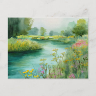 River View Nature Scene  Postcard