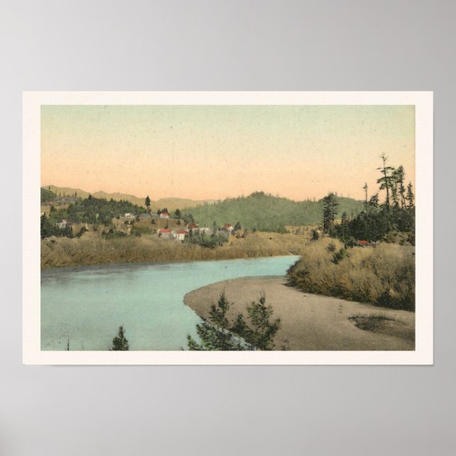 River View of Guerneville, CA Print (Front)