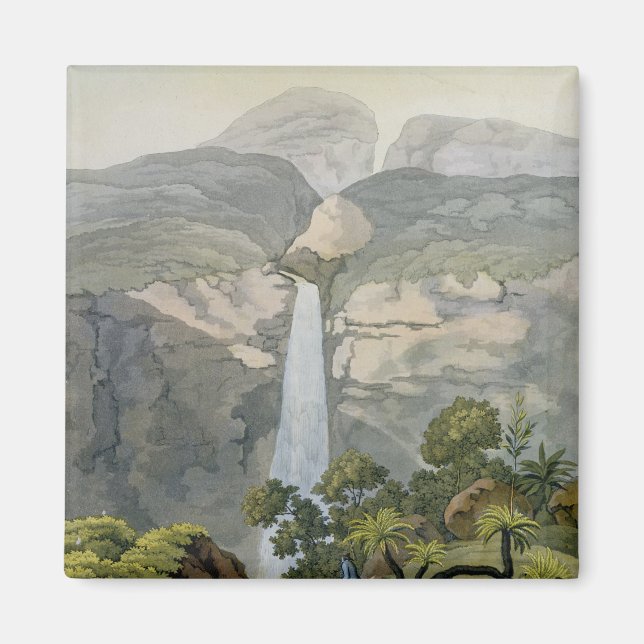 River Vinagre Waterfall, near the Puraci Volcano, Magnet (Front)