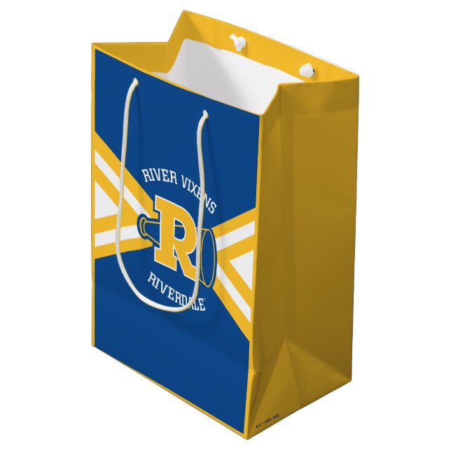 River Vixens Cheer Uniform Medium Gift Bag (Front Angled)