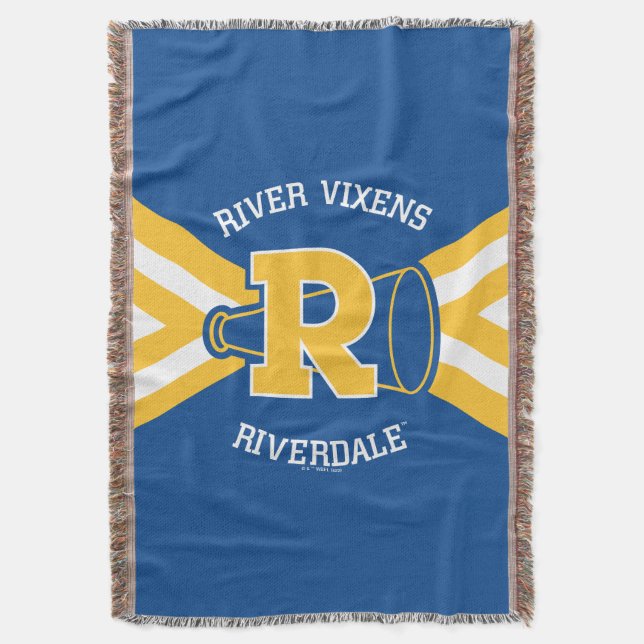River Vixens Cheer Uniform Throw Blanket (Front Vertical)