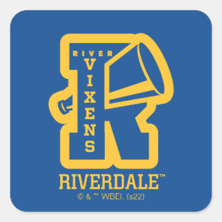 River Vixens Letterman Square Sticker