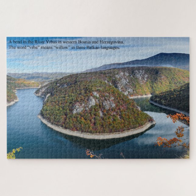 River Vrbas in Bosnia Large Jigsaw Puzzle (Horizontal)