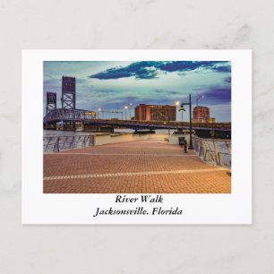 River walk at Jacksonville Florida Postcard