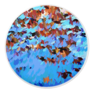 RIVER WATER CERAMIC KNOB