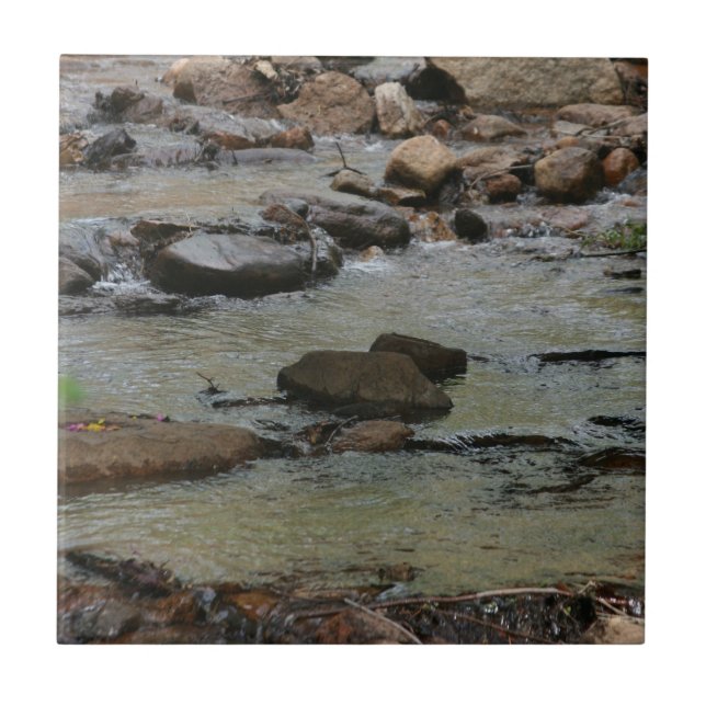 River Water  Ceramic Tile (Front)