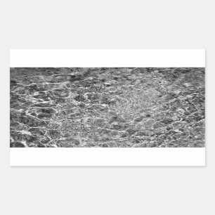 River Water Ripples Rectangular Sticker