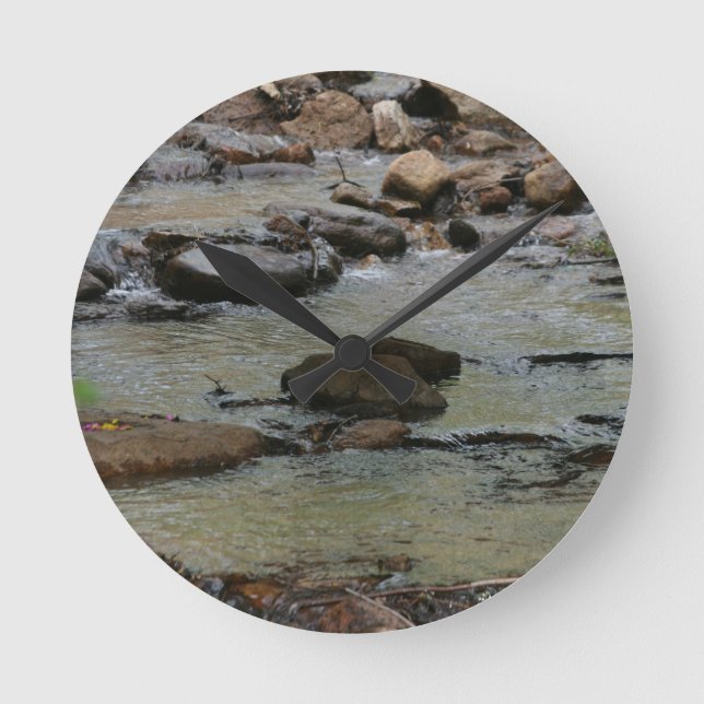 River Water Round Clock (Front)