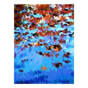 RIVER WATER TREE REFLECTIONS   PHOTO PRINT