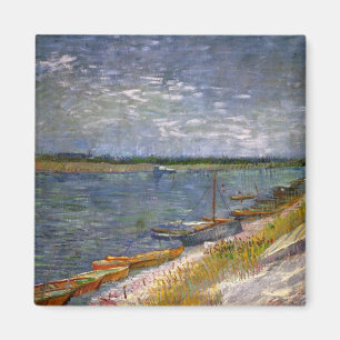 River with Rowing Boats by Vincent van Gogh Magnet